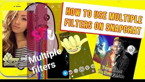 How To Use MULTIPLE Filters on SNAPCHAT #HACKS and Tricks (SECRET FILTERS)