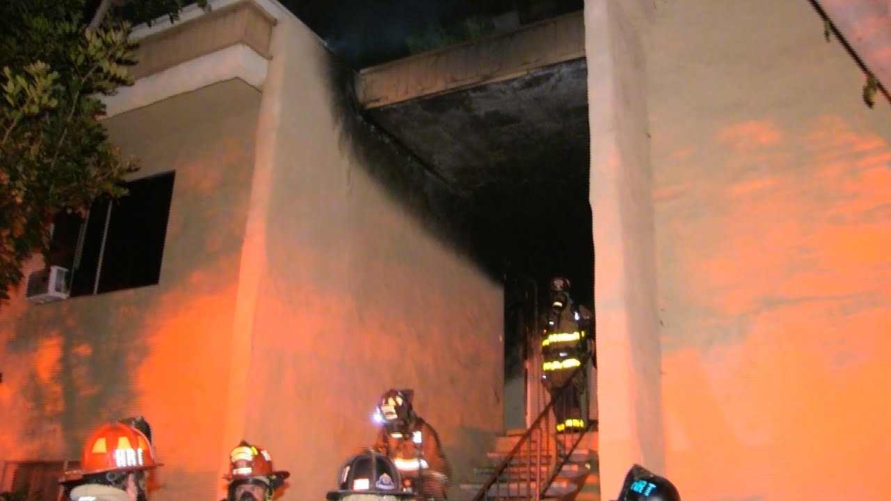Apartment Fire Displaces Two Families - YouTube