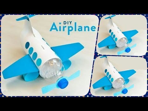 DIY WATER BOTTLE CRAFT - HOW TO MAKE COOL AIRPLANE FROM WASTE PLASTIC BOTTLE  