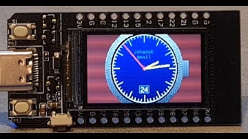 Lilygo T-Display: SNTP clock with multiple animations