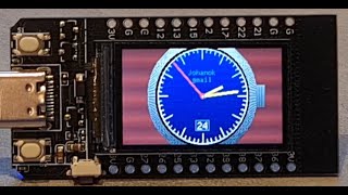 Lilygo T-Display: SNTP clock with multiple animations