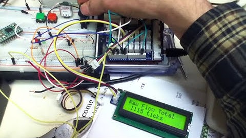Arduino flow meter with encoder-based UI