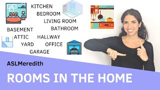 Learn ASL: How to Sign Rooms in the Home for Beginners in American Sign Language