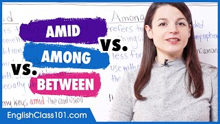 Amid vs. Among vs Between | Learn English Vocabulary