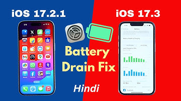 iOS 17.2.1 vs iOS 17.3 - Battery Drain Issue Fix on iPhone (HINDI)