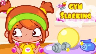 Baby Cartoon Gym Slacking - Baby Cartoon Games