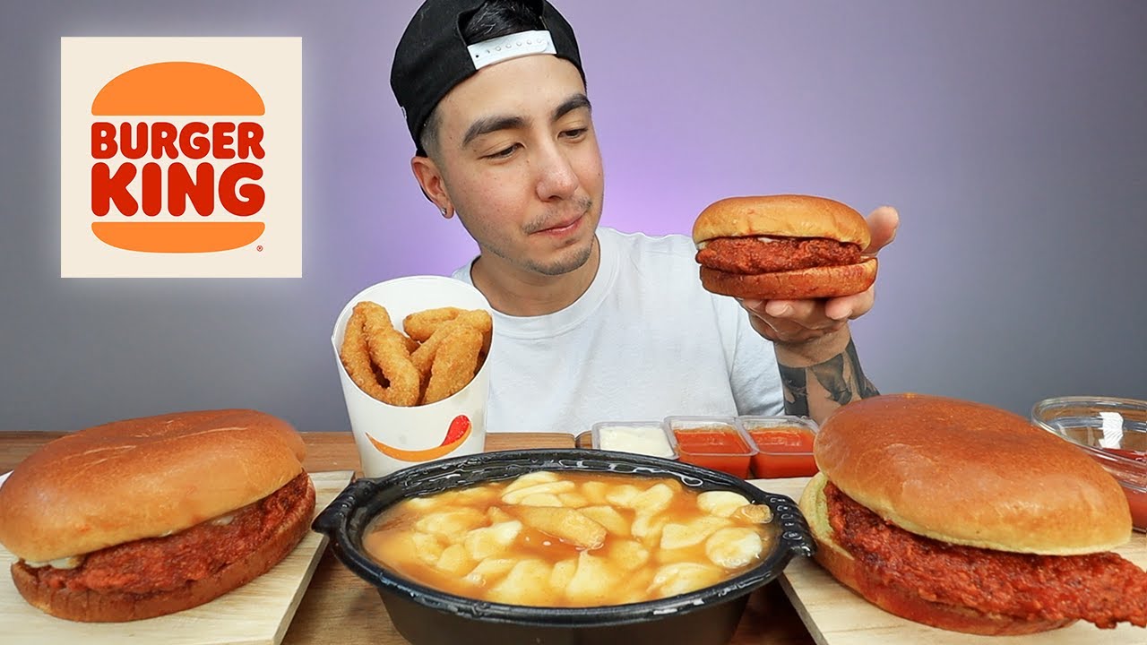 TRYING BURGER KINGS NEW SPICY CHICKEN SANDWICH + MUKBANG