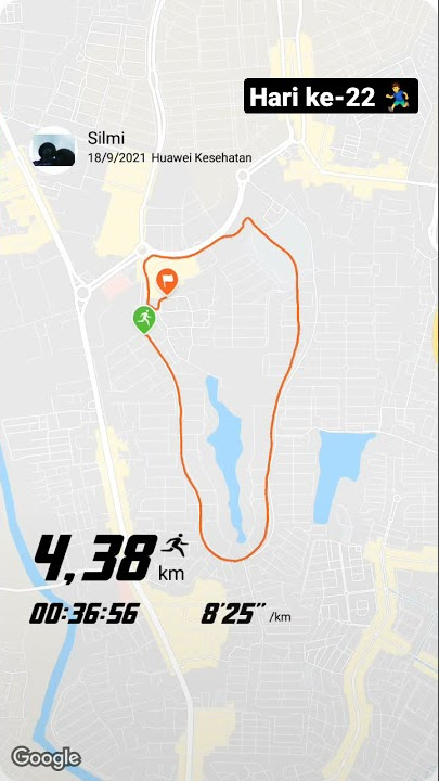 24. Jogging with Huawei Health (Huawei Band 6) #Huawei #Shorts #Indonesia #Sehat #Jogging