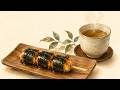 Isobe Dango &amp; Hojicha | Savory Japanese Sweet with Soy Sauce &amp; Nori 🍡