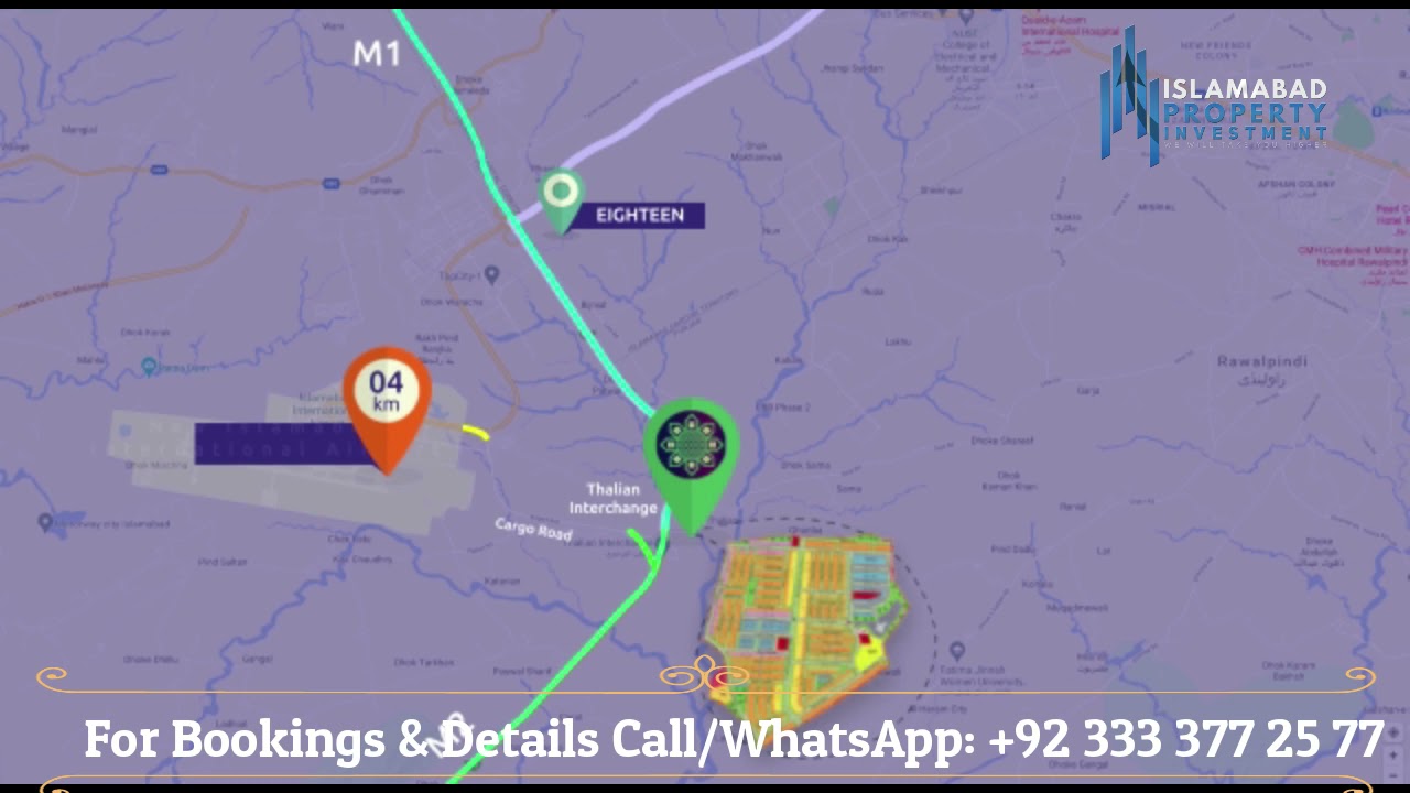 Islamabad Golf City| Location Explained on Map.