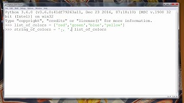 How to Convert a List to String in Python programming language - example ( join() method)