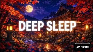 10 Hours Deep Sleep Music — Autumn Maple Temple | Rain Sounds screenshot 4