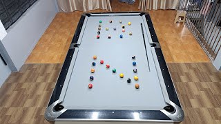 Letter BN with 30 Balls | One Shot Pool Challenge