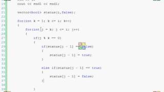 C++ Light Bulb Switching Brain Teaser Exercise
