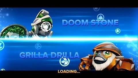 SKYLANDERS SWAP FORCE DOOM STONE VS GRILLA DRILLA