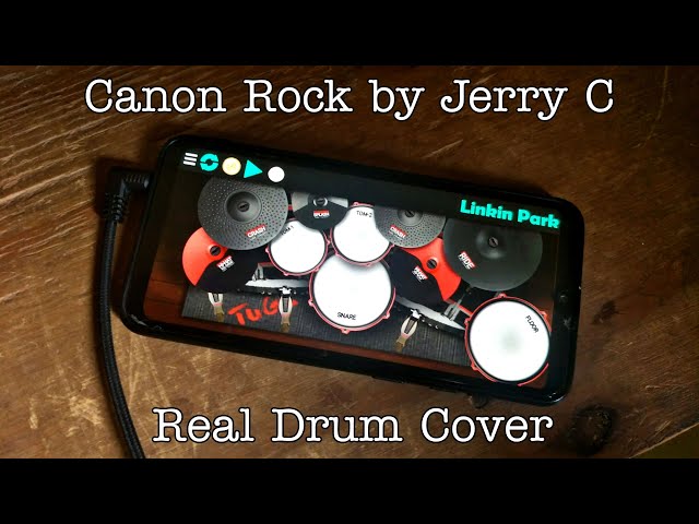 【Special 1st Anniversary】Canon Rock by Jerry C Guitar by funtwo - Real Drum Cover class=