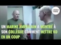 Un marine fait la dmonstration dune technique pour mettre ko son adversaire