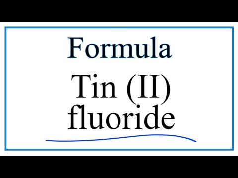 Video: Jak napsat chemický vzorec pro fluorid cíničitý?