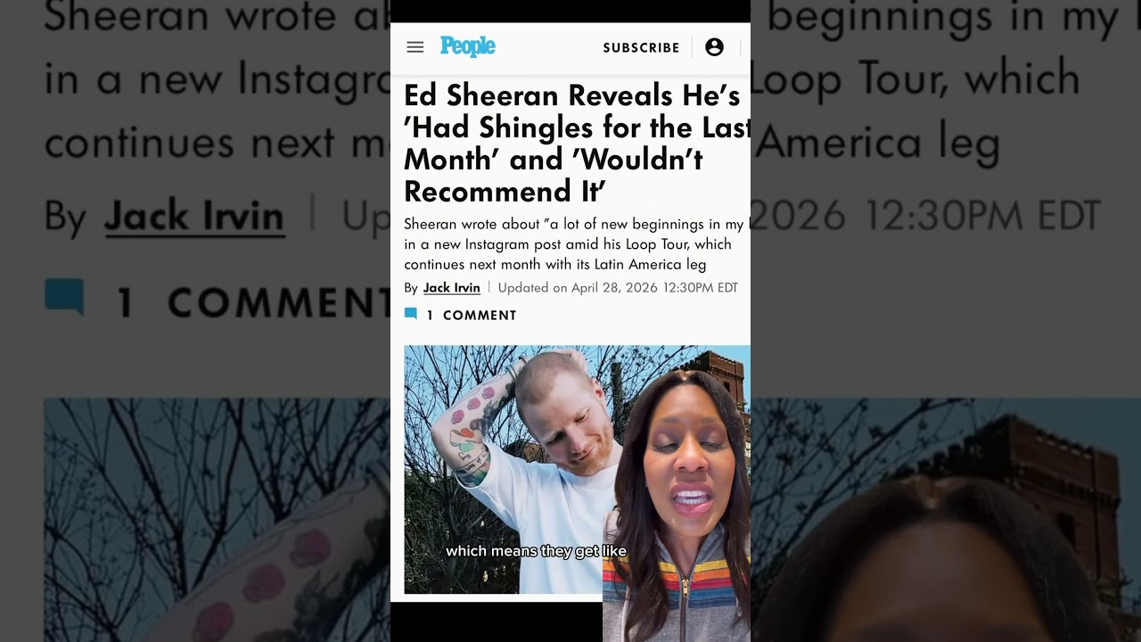 Ed Sheeran Had SHINGLES! 🤕 What is it? #shortsfeed #shortsvideo #shorts