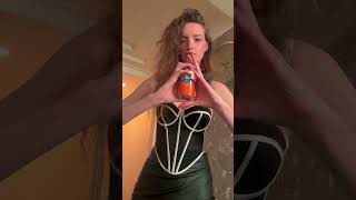 Hand Comparison With A Fanta Can