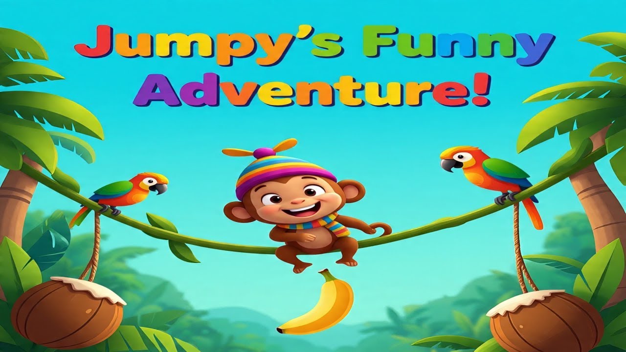 🐵🐒Jumpy Monkey's Jungle Boogie! 🐒 | Funny Monkey Song for Kids | Silly ...