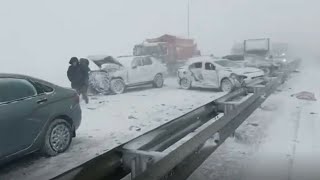 26.12.2021. Массовое ДТП на трассе Оренбург- Уфа в Башкирии