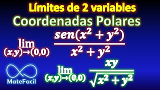 06. Límites de dos variables COORDENADAS POLARES, ejemplos resueltos