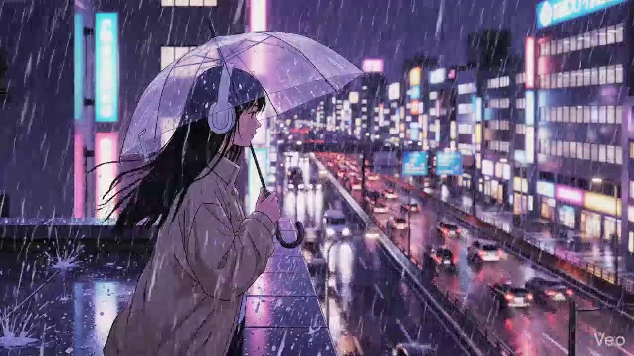 Rainy Night in Tokyo 🌧️ Lofi Beats for Study & Work