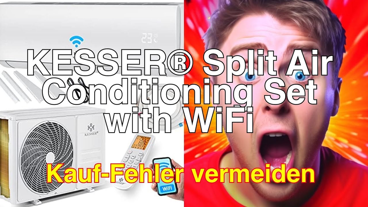 KESSER® Klimaanlage Set Split - mit WiFi/App Funktion Klimagerät