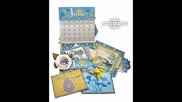 Authentique June Desk Calendar Tutorial