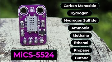 Harmful Gas Detection & Measurement using MiCS-5524 Air Quality Sensor & Arduino