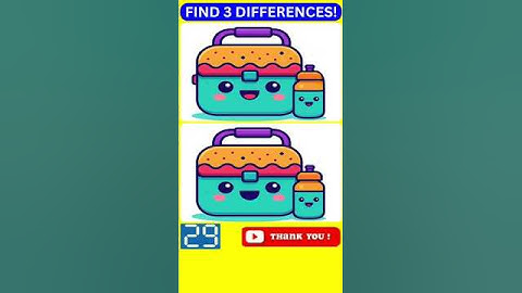 🧠Spot the Difference Brain Game Challenge⏱️【#191 Find the 3 Differences】 #shorts #quiz #gameplay