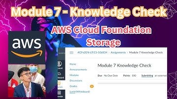 AWS Cloud Foundation | Module 7- Knowledge Check | AWS Storage