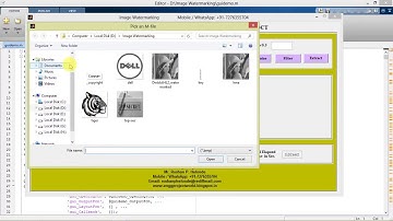 Image Watermarking using DWT & DCT Matlab Source Code