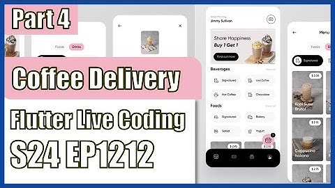 [Flutter] Flutter Live Coding EP1212 (Coffee Delivery App Part 4)