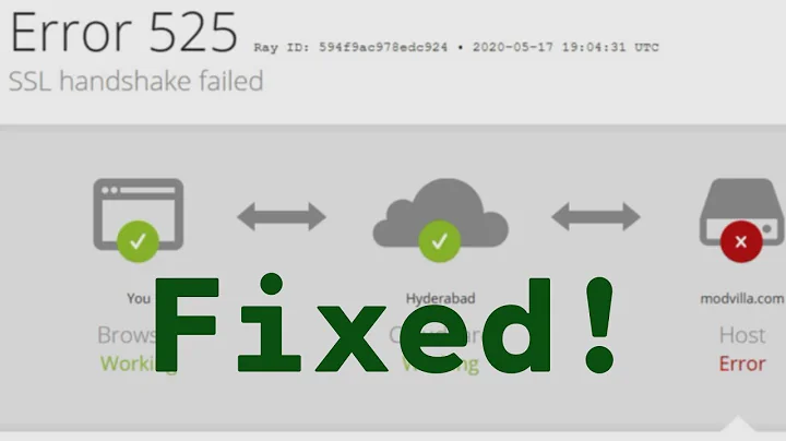 How to Fix ERROR 525: SSL Handshake failed | Cloudflare SSL Host ERROR | ReRom | androidpcmod