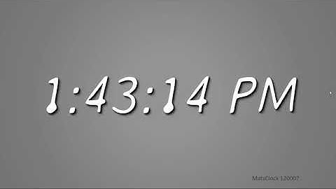 Free Digital Clock for PowerPoint - MatsClock 120007