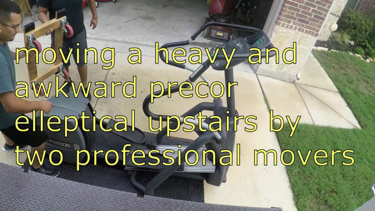 Moving A Heavy Precor Elliptical Machine Upstairs | Movers In Frisco,Tx
