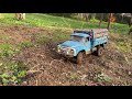 Rc Crawler Zil 130 4x2 lock differential Holmes motor 21T Hobbywing ESC OVERLOAD IN THE MUD