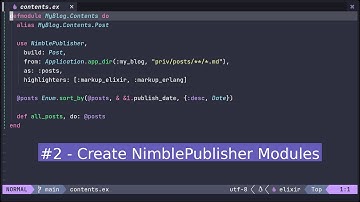 Elixir NimblePublisher Tutorial #2 - Create NimblePublisher Modules