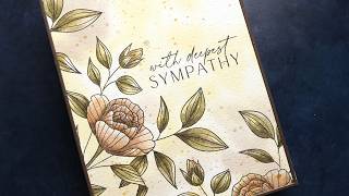 Watercoloring A Sympathy Card For A Friend