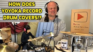 Drum Teacher Reaction: How YOYOKA Records Her Drum Covers!?