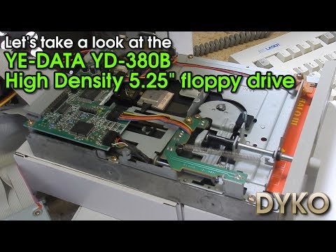 A detailled look at the YE-DATA YD 380B 5.25" High Density floppy drive