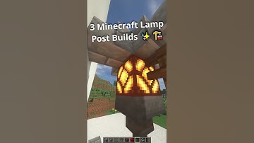 Minecraft Realistic Lamp Build Hack #shorts #minecraft