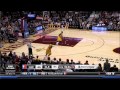 Chick on the phone @ Cavs game hit in the face with ball