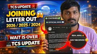 TCS Joining Letter Out for 2026/2025 &amp; 2024 Batch | BGC, NSR, NCA, Medical