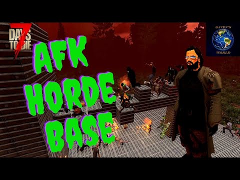 7 Days to Die AFK Horde Base - Day 7000 Horde - Don't Have to Fire a Shot!