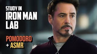 IRON MAN AMBIENCE | Marvel Pomodoro Technique, Study with me ASMR, Tony Stark Pomodoro Timer