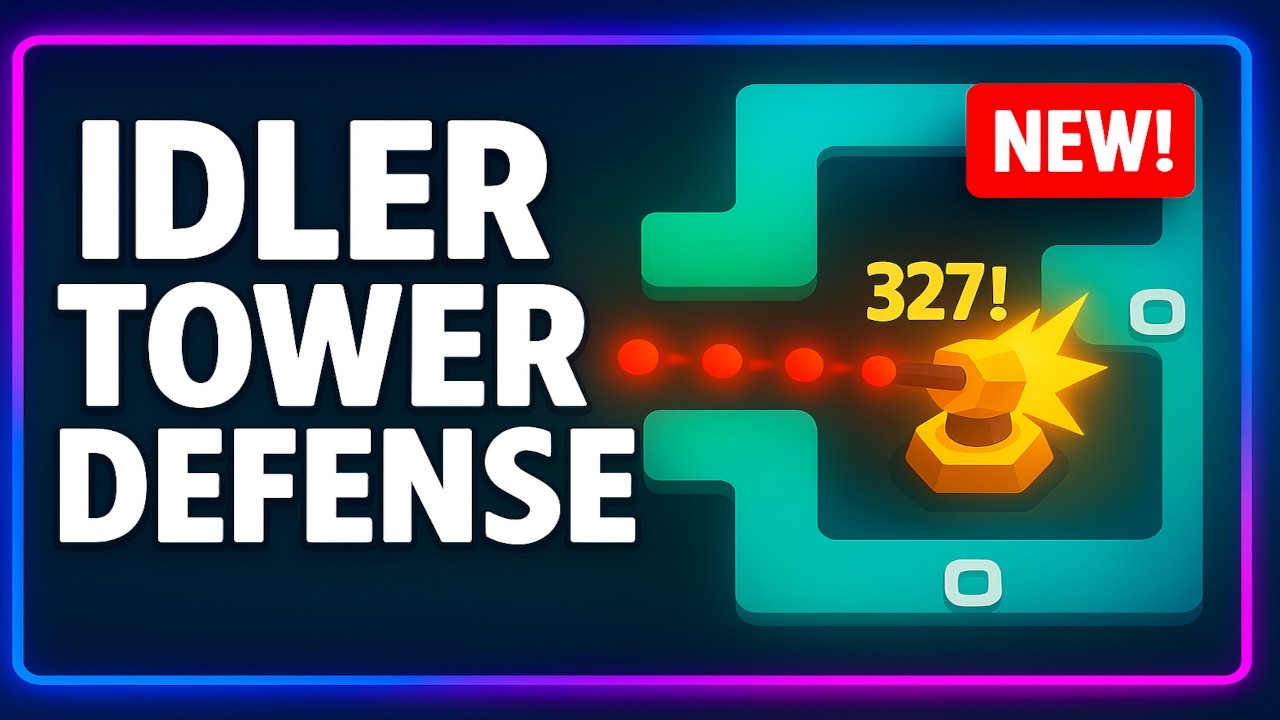 Minimalistic Incremental Tower Defense | Outhold Demo Gameplay