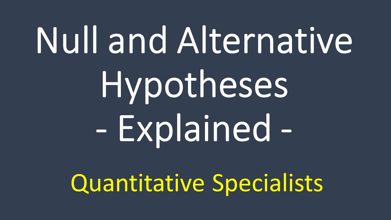 Hypothesis Testing - Introductory Statistics; null hypothesis; alternative  hypothesis